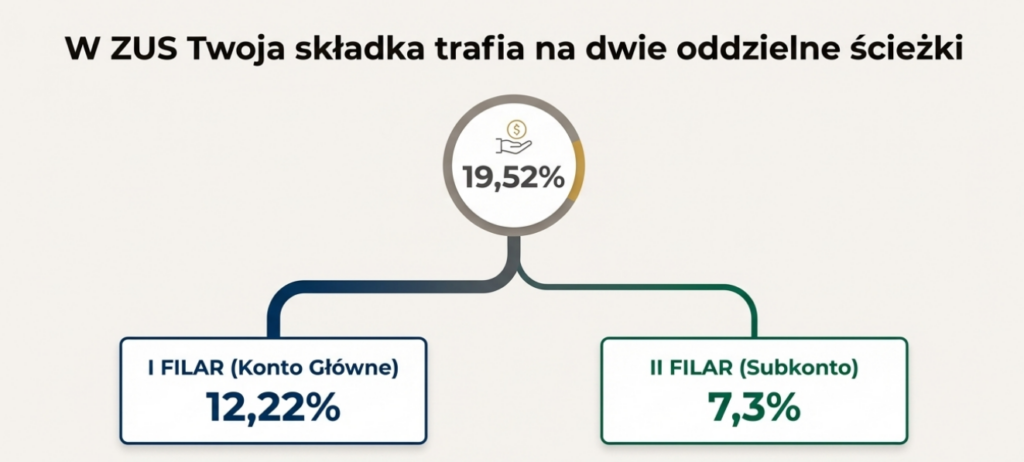 emerytura I i II filar. 